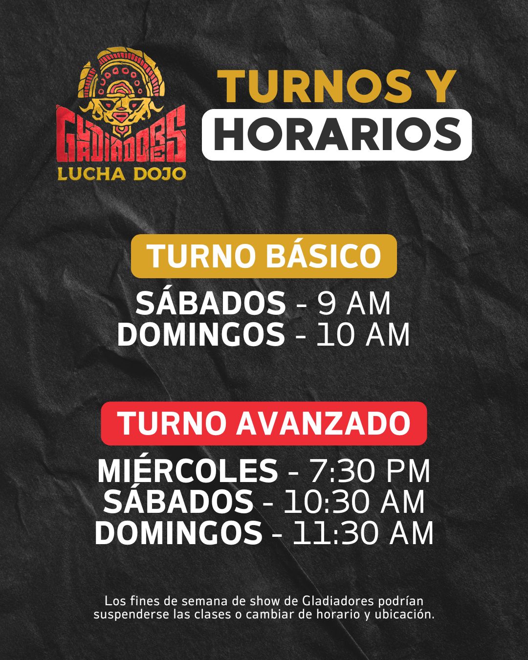 Turnos y Horarios