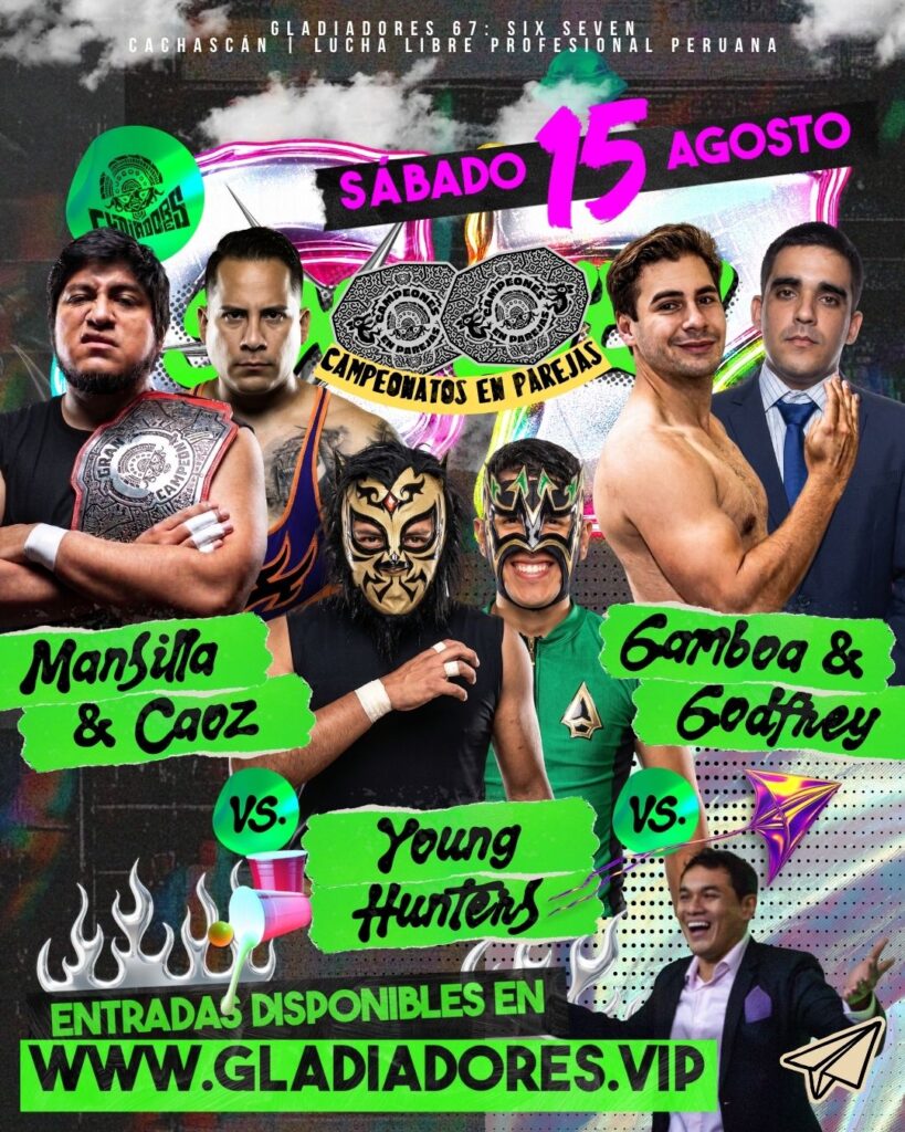 Batalla por los Campeonatos en Pareja: Caoz & Mansilla vs. Young Hunters vs. Gamboa & Godfrey
